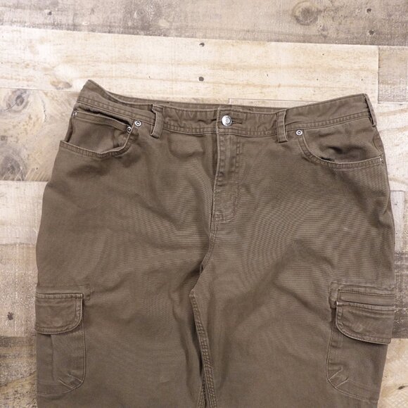 Duluth Trading DuluthFlex Fire Hose Cargo Pants Women’s 16x33 Brown Workwear - Picture 2 of 12